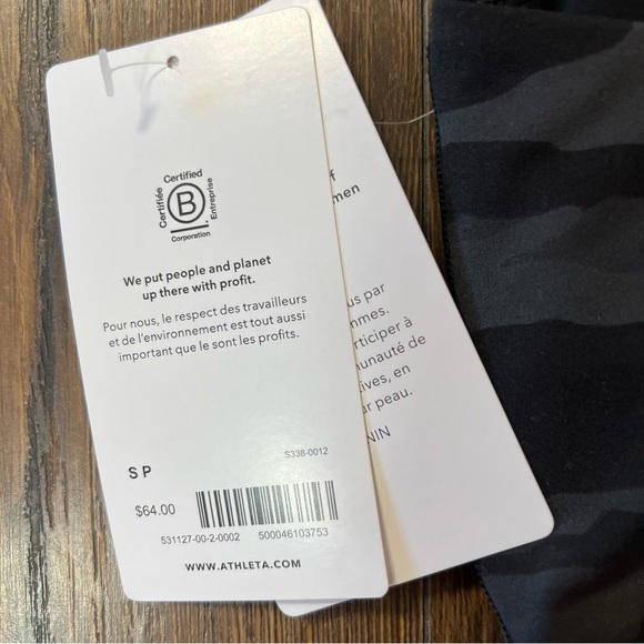 🆕 Athleta Conscious Crop Top Bra SZ SM - Picture 4 of 6